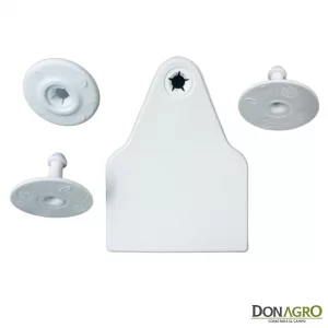 Caravana Electronica DATAMARS Oficial SENASA Binomio 25 Unid. BLANCA