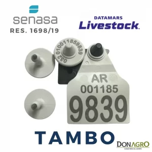 Caravana Electronica DATAMARS Oficial SENASA Binomio 25 Unid. HDX TAMBO