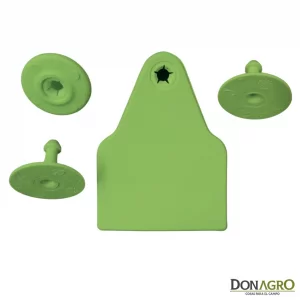 Caravana Electronica DATAMARS Oficial SENASA Binomio 25 Unid. VERDE ZONA LIBRE AFTOSA