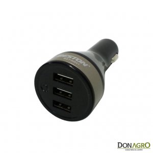 Cargador 12v a triple USB