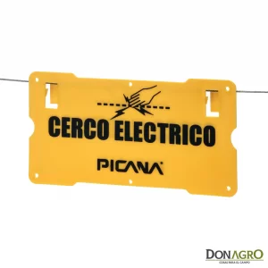 Cartel advertencia Cerco Electrico Picana