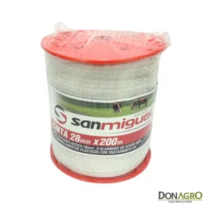 Cinta Electroplastica 200 mts 9 hebras 28mm San Miguel