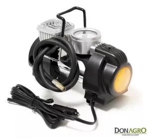 Compresor De Aire Auto Mini Inflador Portatil 12v Con Baliza Daza Dzjb82