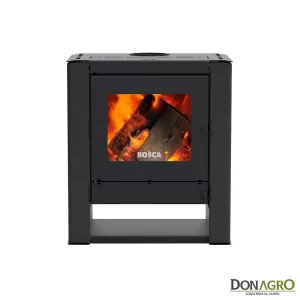 Estufa a Leña Bosca Gold 500 Black Vision Charcoal 10.318Kcal