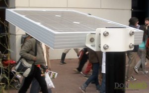Farola luminaria solar LED 15w autonoma