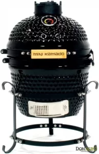 Parrilla Horno Ceramica Kamado MINI Negro 13