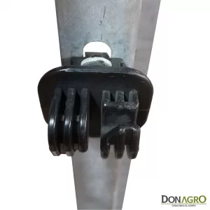 Poste Z Galvanizado Tec-Metal 1.30m con 2 Aisladores