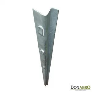 Poste Z Galvanizado Tec-Metal 1.75m con 2 Aisladores