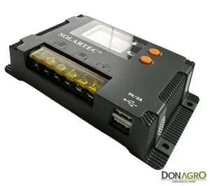 Regulador de voltaje 10 Amp 12v/24v SOLARTEC MAX10u