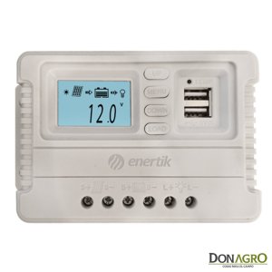 Regulador de Voltaje carga solar 40A 12v /24v Enertik CP-40-12/24