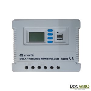 Regulador de Voltaje carga solar 40A 12v /24v Enertik CP-40-12/24