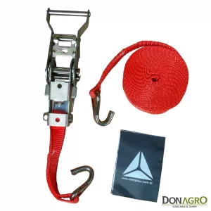 Suncho con Crique (traca traka) de 25mm x 4m con garfio 1500kg