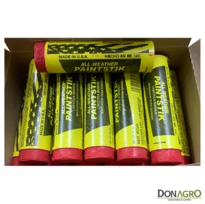 Tiza Pintura Barra Cerdos Ovejas Vacas Paintstik Roja 12 Unid