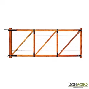 Tranqueras de tiretas Curupay  4.00 mts x 1.20 mts Diagonal Simple