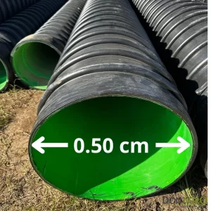 Tubo Alcantarilla PEAD ECOLINE Extremo Liso 0.50 cm x 6 mts
