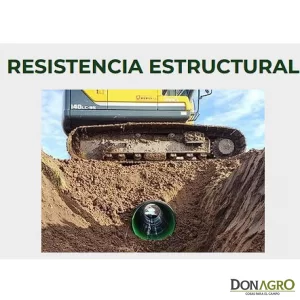 Tubo Alcantarilla PEAD ECOLINE Extremo Liso 0.60 cm x 6 mts