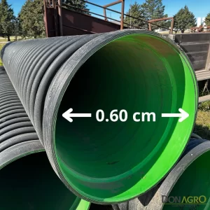 Tubo Alcantarilla PEAD ECOLINE Unión Campana 0.60 cm x 6 mts