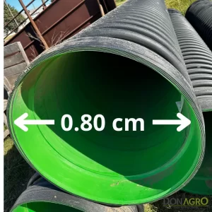 Tubo Alcantarilla PEAD ECOLINE Unión Campana 0.80 cm x 6 mts
