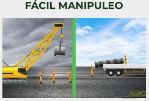 Tubo Alcantarilla PEAD ECOLINE Unión Campana 1.00 mts x 6 mts