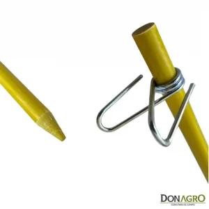 Varilla de Fibra de Vidrio 1.20m x 10mm c/2 clips SAN MIGUEL