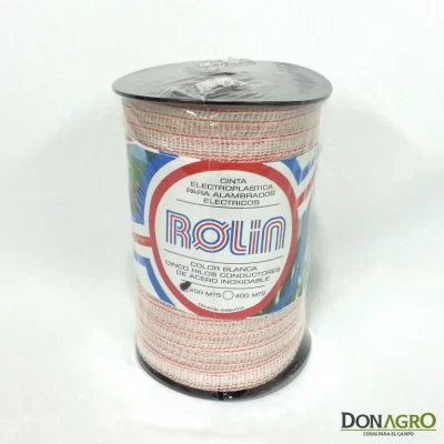 Cinta Electroplastica 200 mts 5 hebras 12mm Rolin