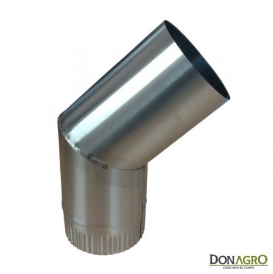 Codo de acero 5'' 45°