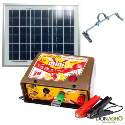 Kit Boyero Electrificador Solar Picana SOLARTEC 20km 0.35j