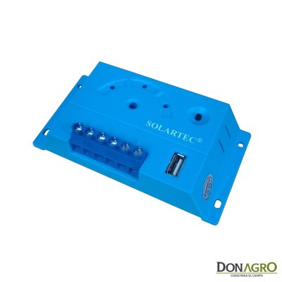 Regulador de voltaje carga solar 10 amp 12v SOLARTEC