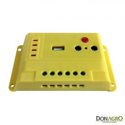 Regulador de voltaje carga solar 10 amp 12v/24v