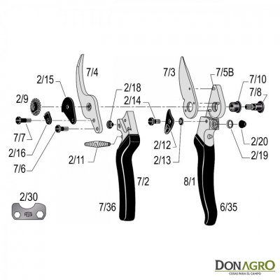 Tijera de podar FELCO 8