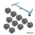 Kit Tensor Circular de Aluminio y Llave de ajuste Gallagher