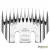Peine Heineger 13 dientes Ovina Premium 