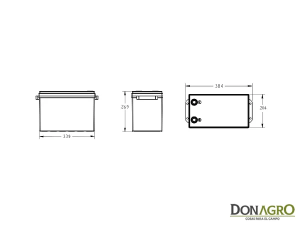 Batería de Litio Fiasa 12.8v 300A/h 12300BLFP LITIO