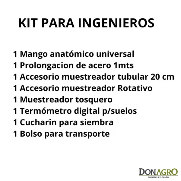 Kit de Muestreo de suelos para Ing. Agronomos 