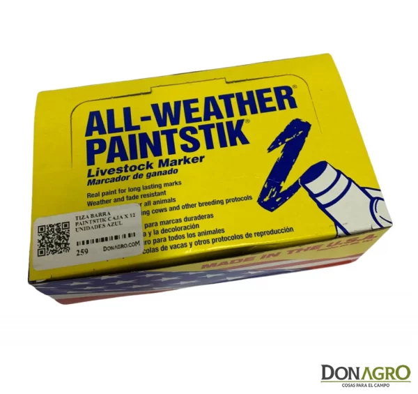 Tiza Pintura Barra Cerdos Ovejas Vacas Paintstik Azul 12 Unid