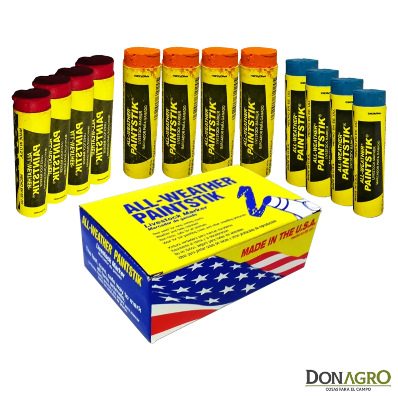 Tiza Pintura Barra Cerdos Ovejas Vacas Paintstik 3 Colores 12 Unid